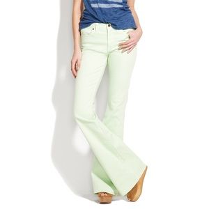 Madewell Mint Green Flea Market Flare Jeans